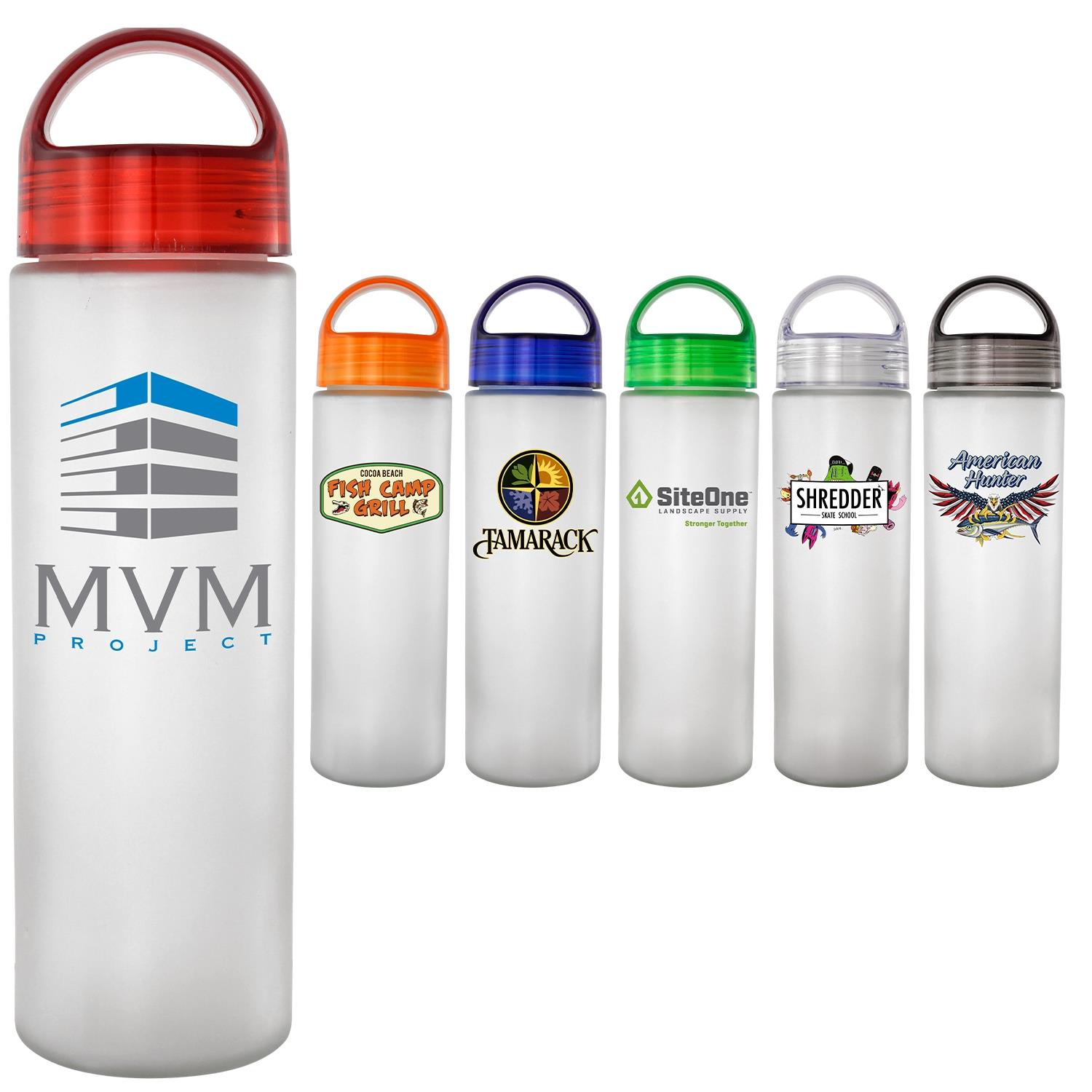 Arch 22 oz. Full Color Frosted Glass Bottle 1