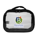 Clear Cosmetic Travel Pouch - Black Logo Clear Cosmetic Travel Pouch - Black Logo