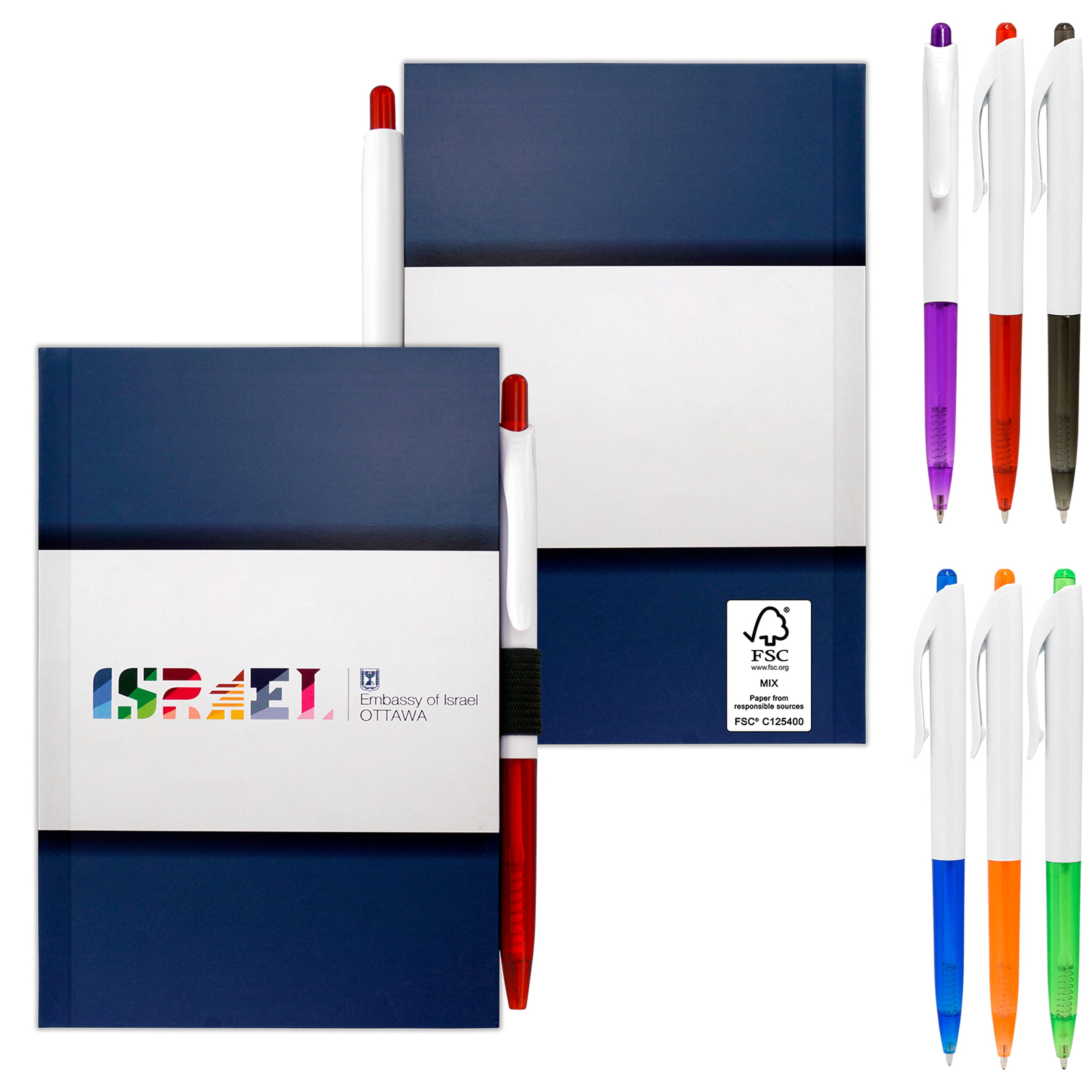 4" x 6" Perfect Paper Cover Notebook with Pen 1