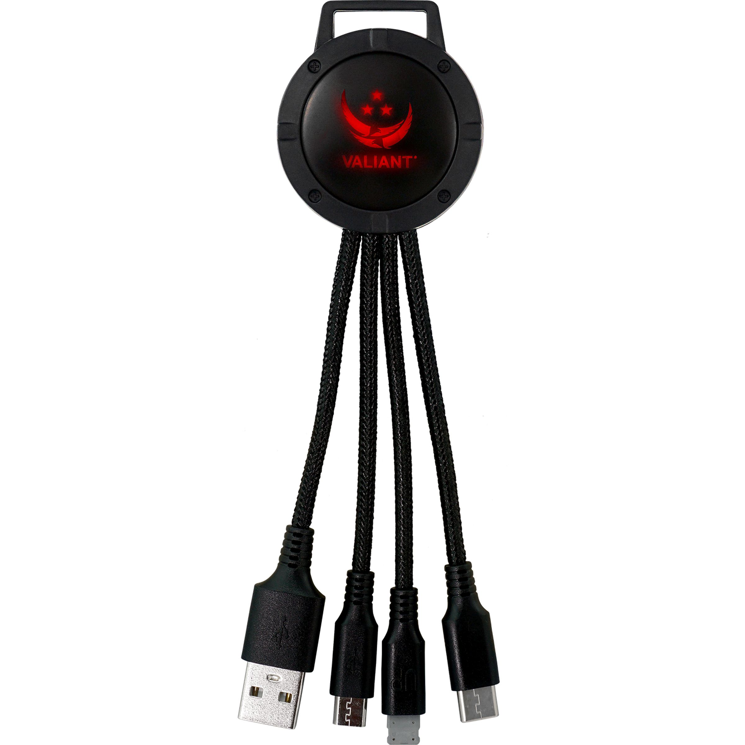 Light Up Color Two Tone 3-in-1 Charging Cable 1