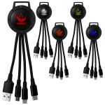 Light Up Color Two Tone 3-in-1 Charging Cable 1 Light Up Color Two Tone 3-in-1 Charging Cable 1