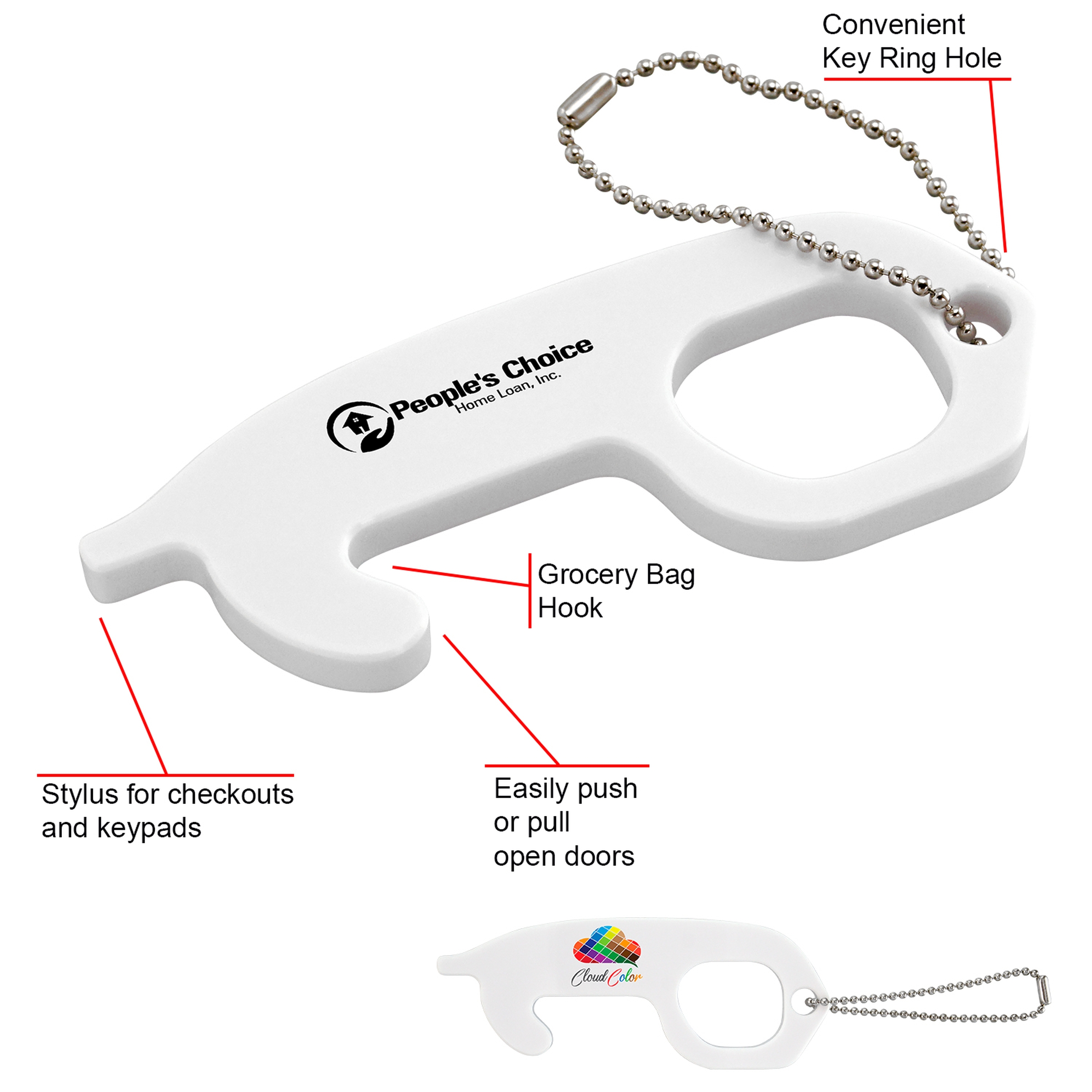 Acrylic No Touch Tool With Keychain 1 Acrylic No Touch Tool With Keychain 1