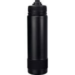 Pop Up 24 oz. Colorful Banded Bottle - Black-Blank Pop Up 24 oz. Colorful Banded Bottle - Black-Blank