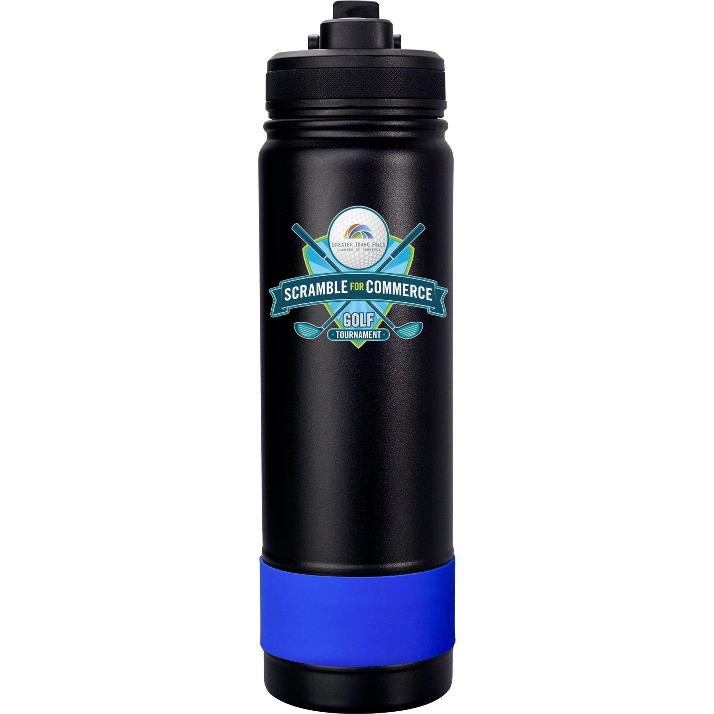 Pop Up 24 oz. Colorful Banded Bottle 1