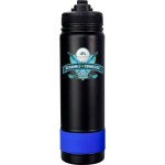 Pop Up 24 oz. Colorful Banded Bottle - Blue Pop Up 24 oz. Colorful Banded Bottle - Blue