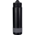 Pop Up 24 oz. Colorful Banded Bottle - Gray-Blank Pop Up 24 oz. Colorful Banded Bottle - Gray-Blank