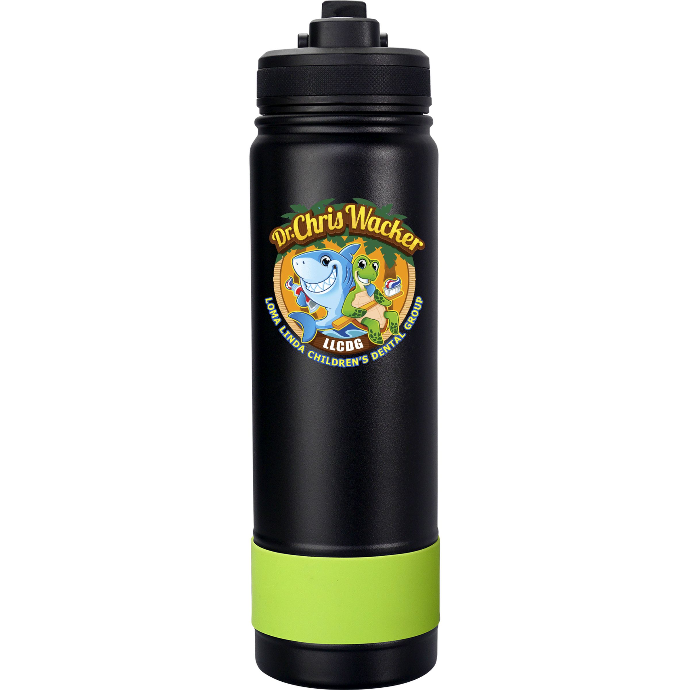 Pop Up 24 oz. Colorful Banded Bottle 1