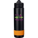 Pop Up 24 oz. Colorful Banded Bottle - Orange Pop Up 24 oz. Colorful Banded Bottle - Orange