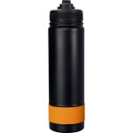Pop Up 24 oz. Colorful Banded Bottle - Orange-Blank Pop Up 24 oz. Colorful Banded Bottle - Orange-Blank