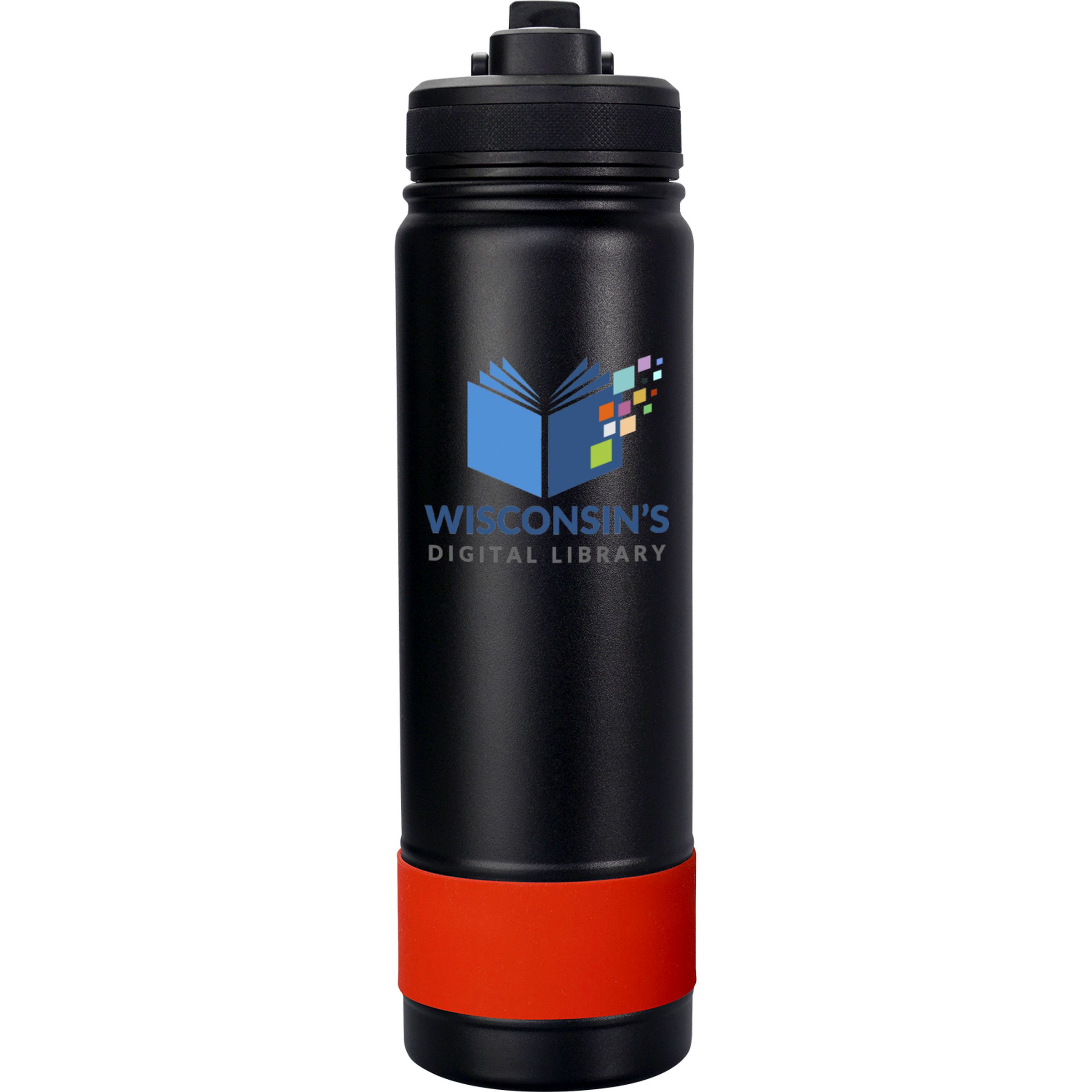 Pop Up 24 oz. Colorful Banded Bottle 1