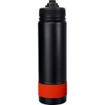 Pop Up 24 oz. Colorful Banded Bottle - Red-Blank Pop Up 24 oz. Colorful Banded Bottle - Red-Blank