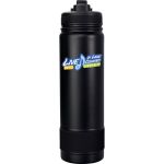 Pop Up 24 oz. Colorful Banded Bottle - Black Pop Up 24 oz. Colorful Banded Bottle - Black