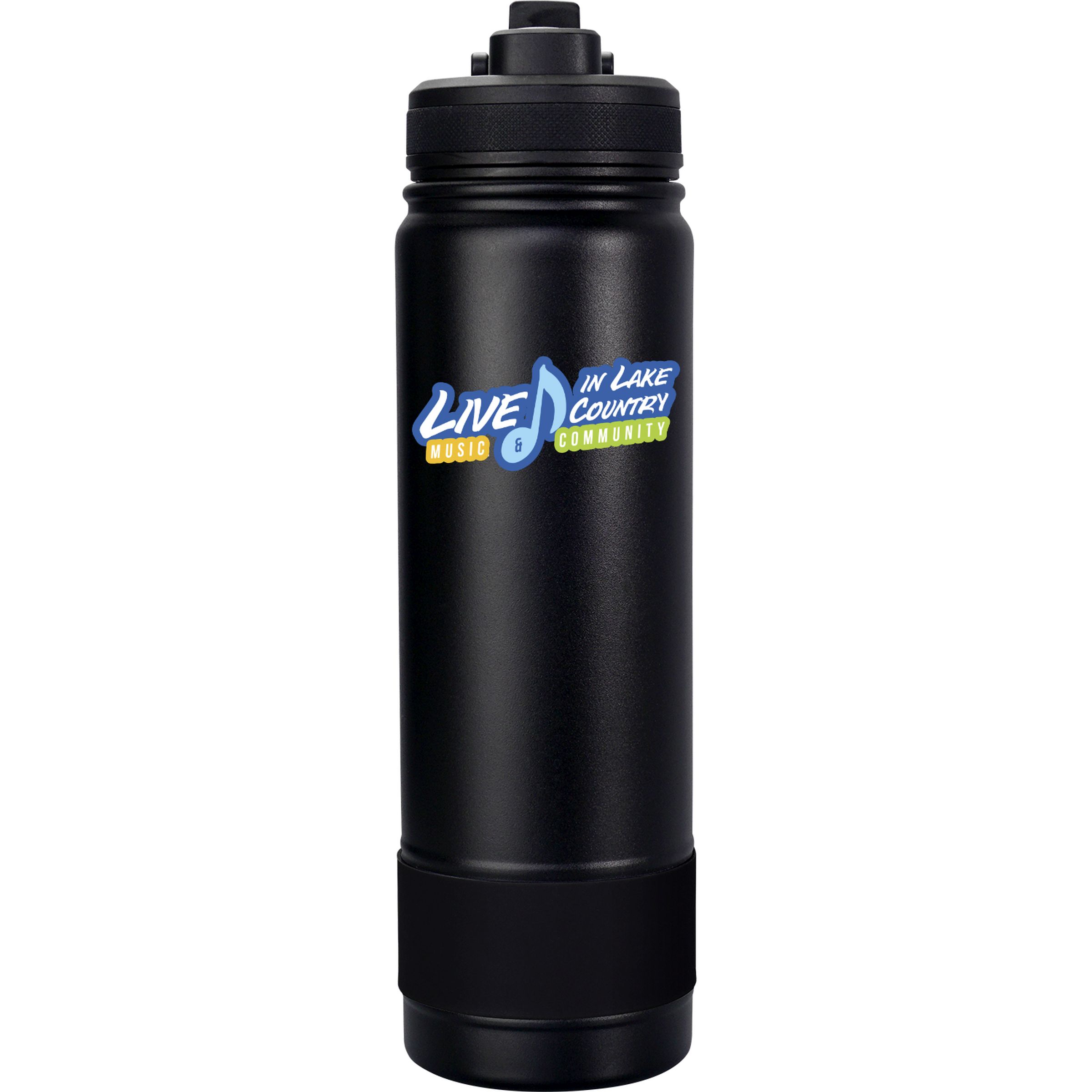Pop Up 24 oz. Colorful Banded Bottle 1