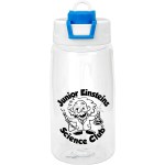 Two Tone Pop Up 18 oz. Recycled Bottle - blue Two Tone Pop Up 18 oz. Recycled Bottle - blue