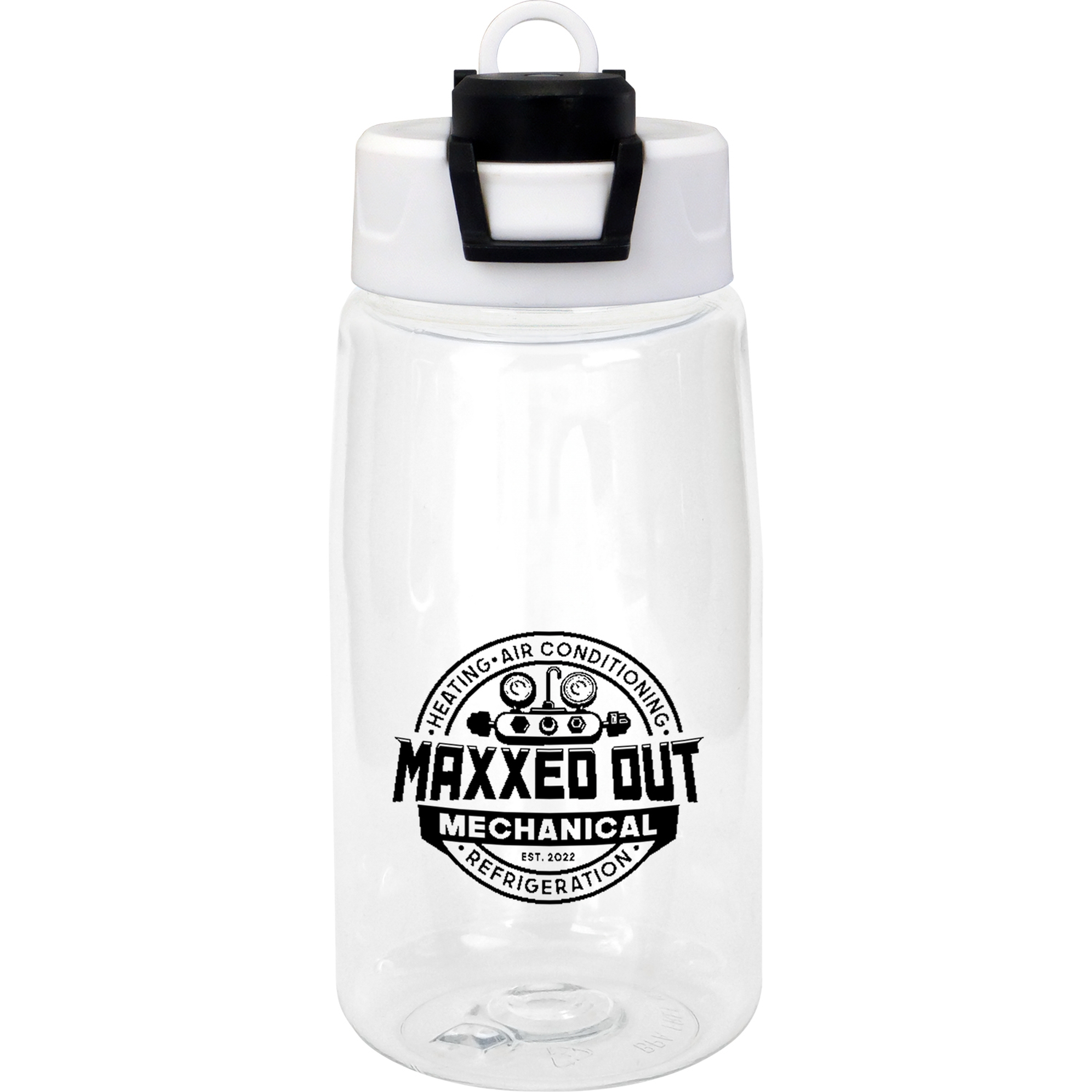Two Tone Pop Up 18 oz. Recycled Bottle 1