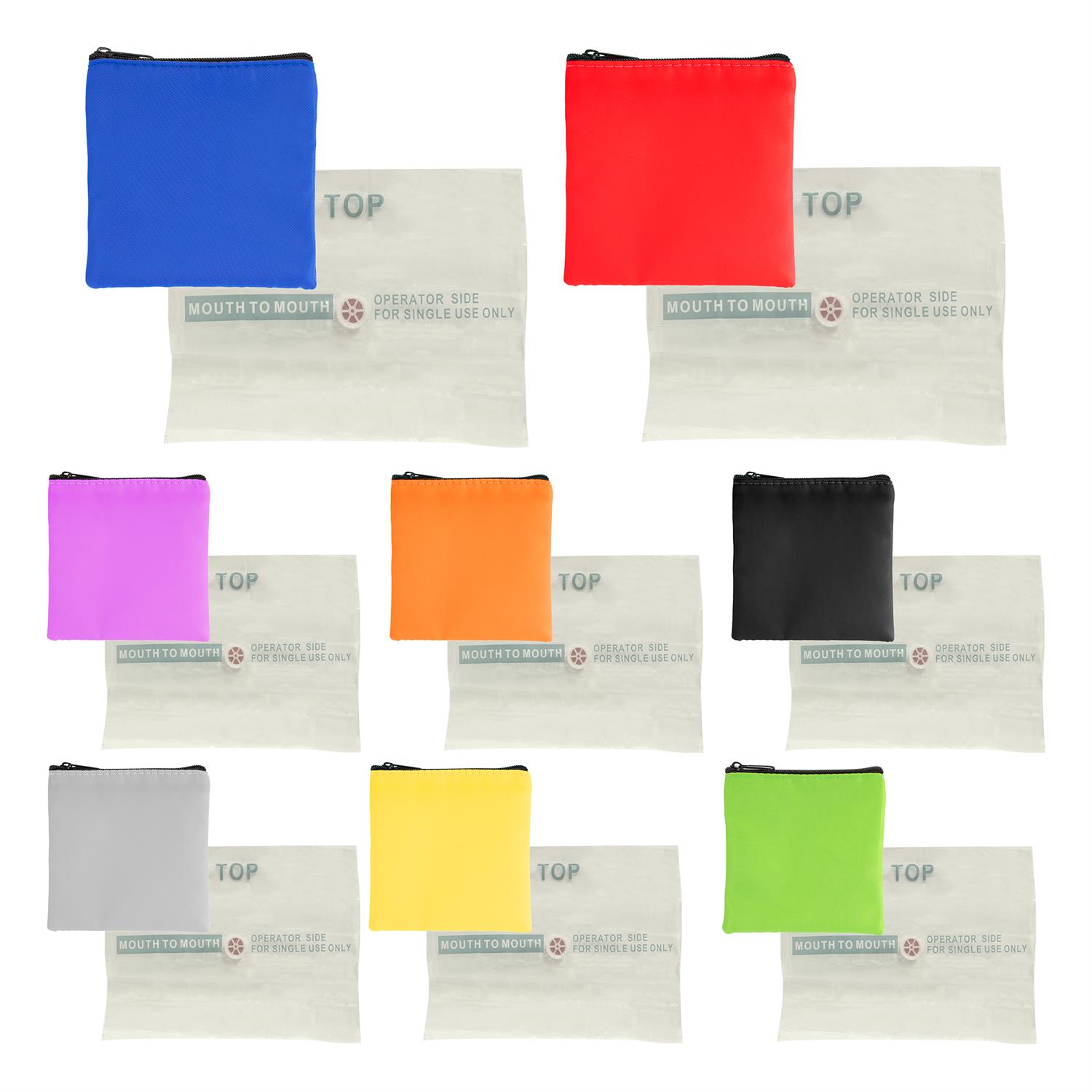 Colorful RPET CPR Face Shield Set 1