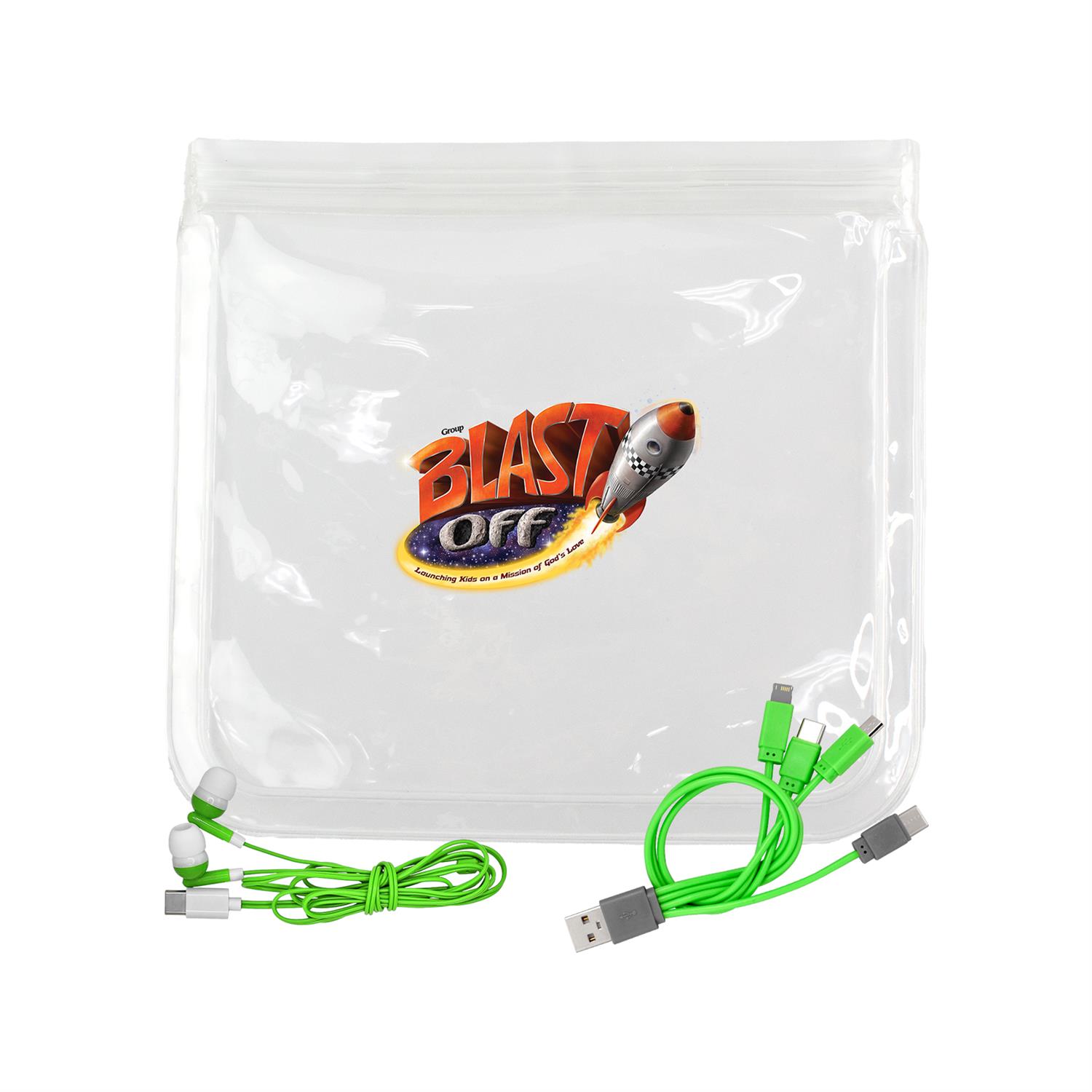 Clear Cable & Ear Bud Set 1