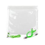 Clear Cable & Ear Bud Set - Green Clear Cable & Ear Bud Set - Green