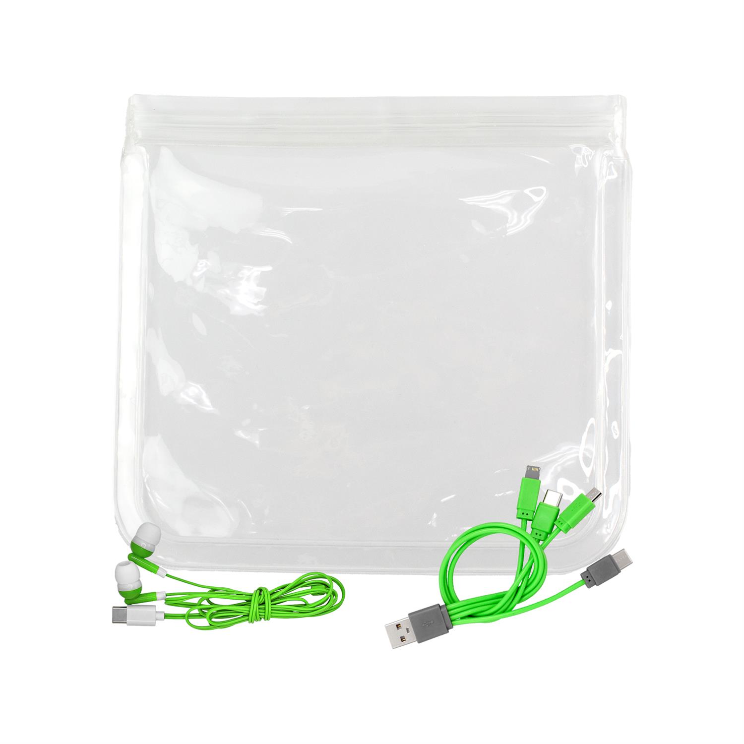 Clear Cable & Ear Bud Set 1