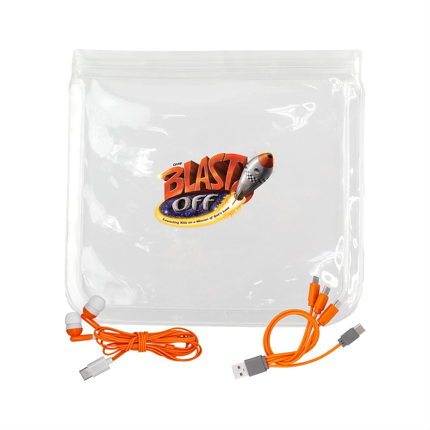 Clear Cable & Ear Bud Set 1