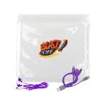 Clear Cable & Ear Bud Set - Purple Clear Cable & Ear Bud Set - Purple
