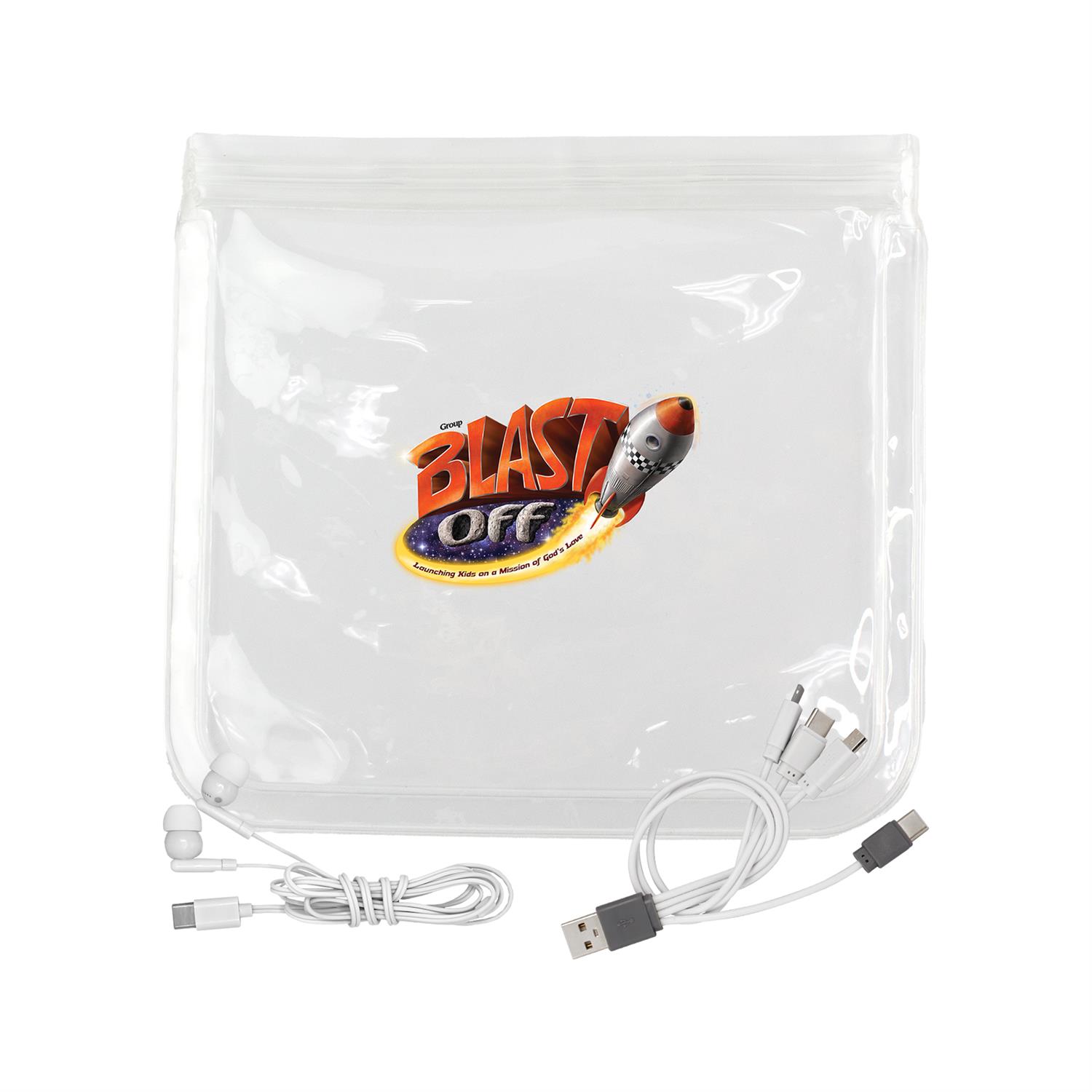 Clear Cable & Ear Bud Set 1
