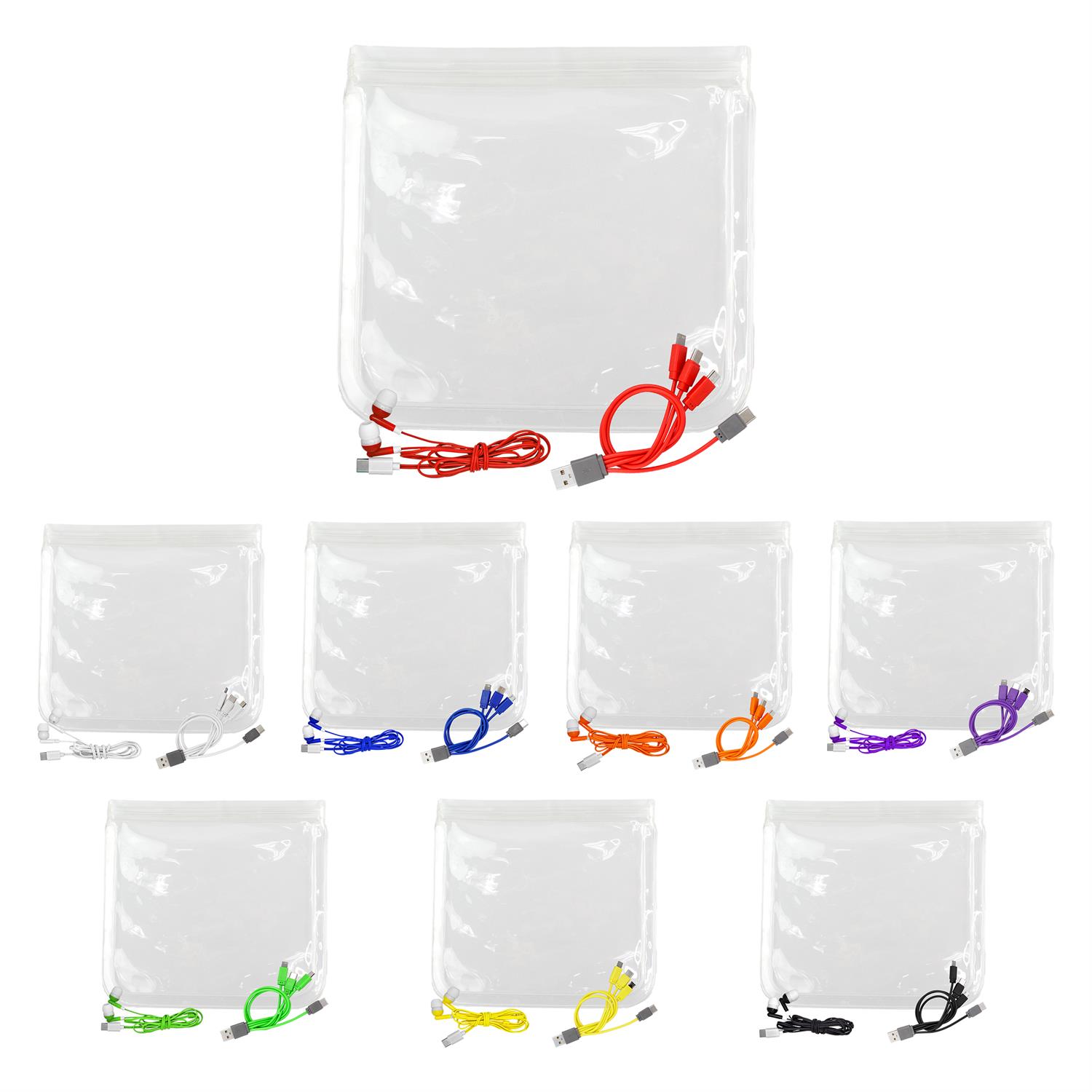 Clear Cable & Ear Bud Set 1
