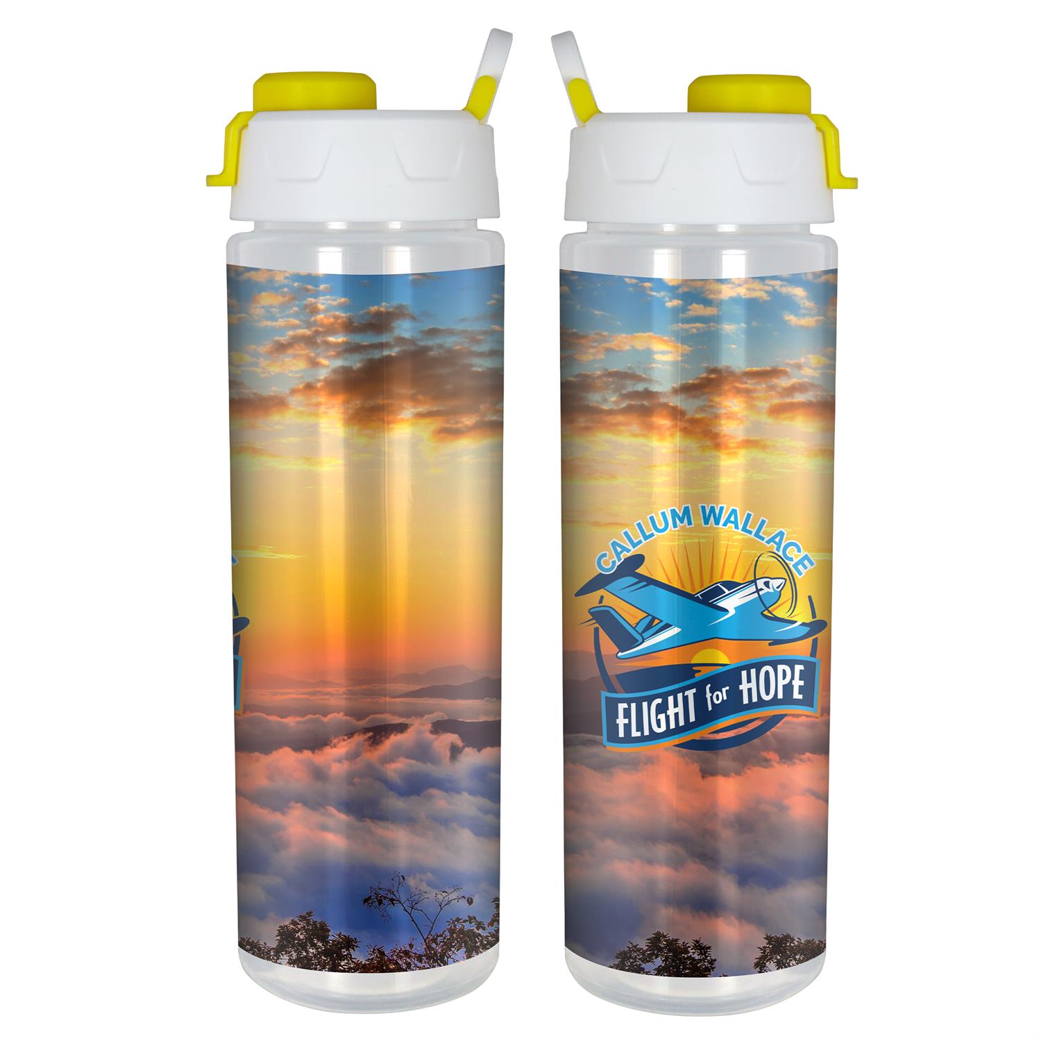 Lumina Full Color 24 oz. Bottle with Pop Up Lid 1