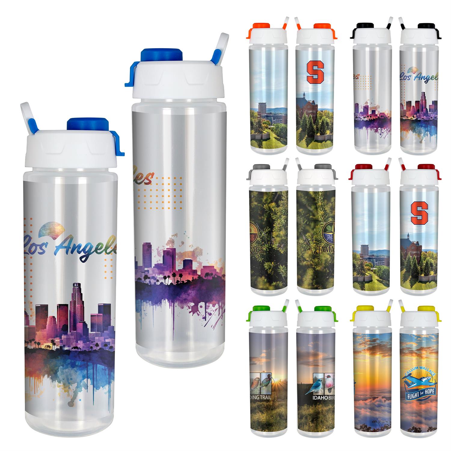 Lumina Full Color 24 oz. Bottle with Pop Up Lid 1