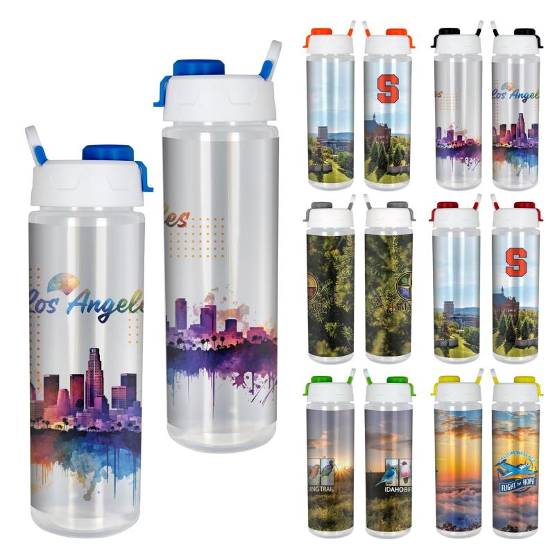 Lumina Full Color 24 oz. Bottle with Pop Up Lid 1 Lumina Full Color 24 oz. Bottle with Pop Up Lid 1