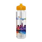 Sporty Lumina Full Color 24 oz. Bottle - Orange Logo Sporty Lumina Full Color 24 oz. Bottle - Orange Logo