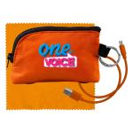 Zip Around A to C Cloth Set - Orange Logo Zip Around A to C Cloth Set - Orange Logo