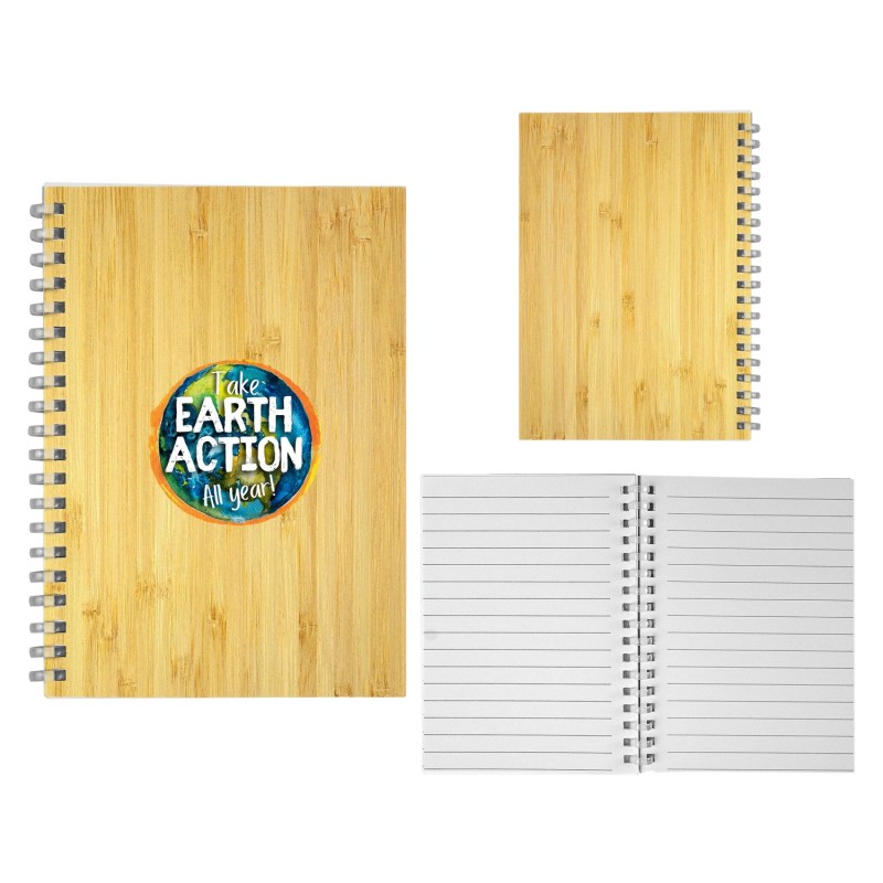 5" X 7" Bamboo Spiral Notebook 1 5" X 7" Bamboo Spiral Notebook 1