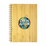 5" X 7" Bamboo Spiral Notebook - Front 5" X 7" Bamboo Spiral Notebook - Front