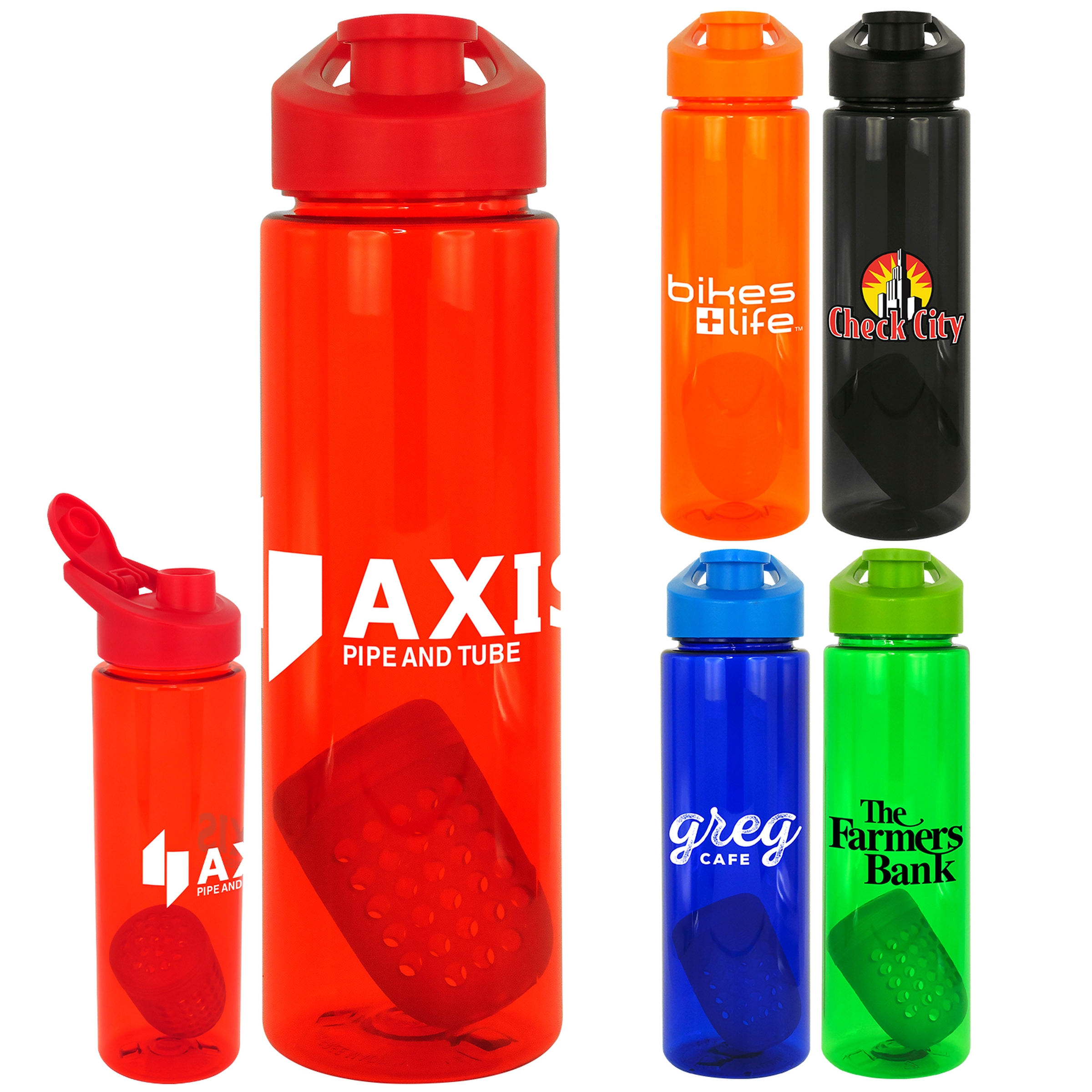 Easy Pour 24 oz. Colorful Bottle with Floating Infuser 1