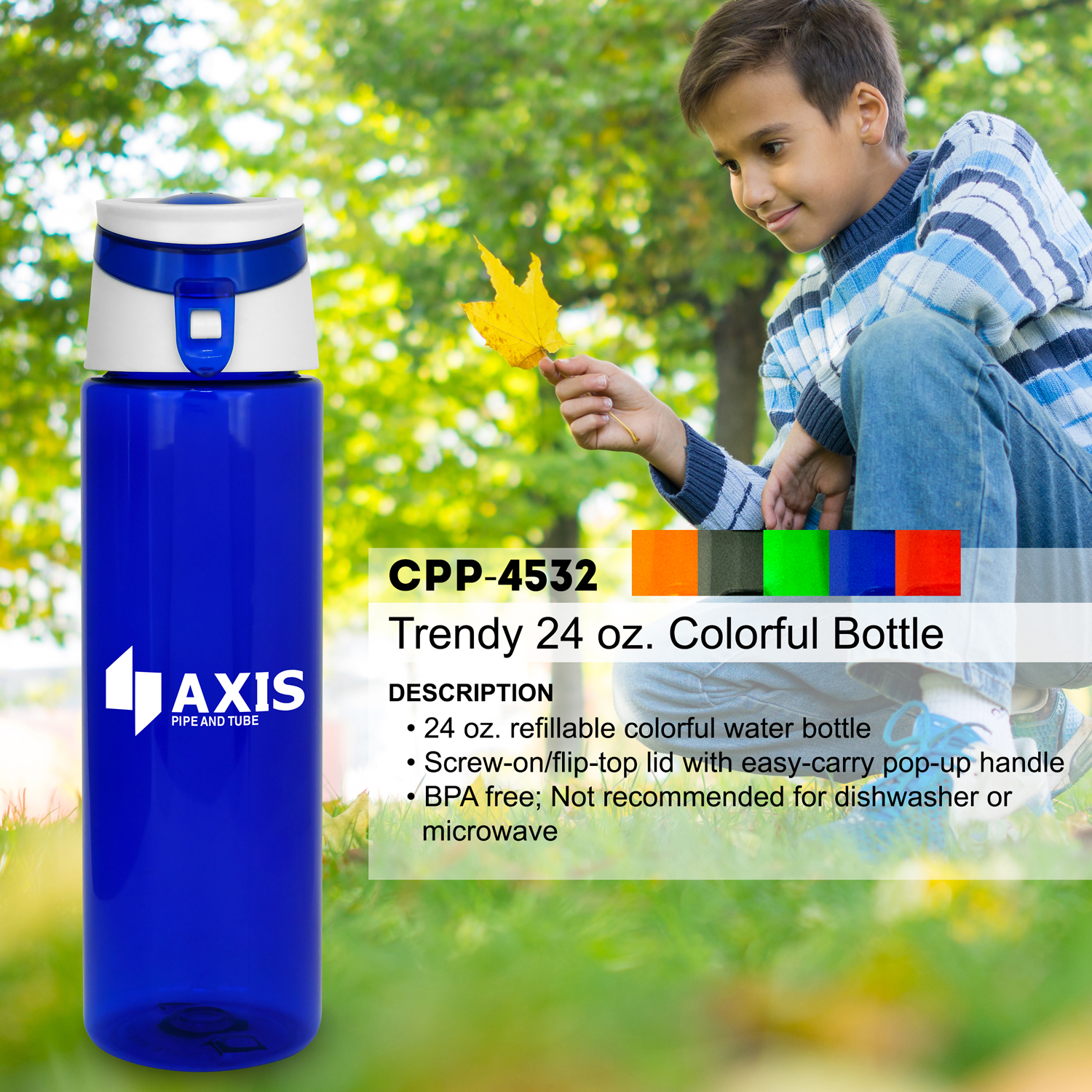 Trendy 24 oz. Colorful Bottle 1