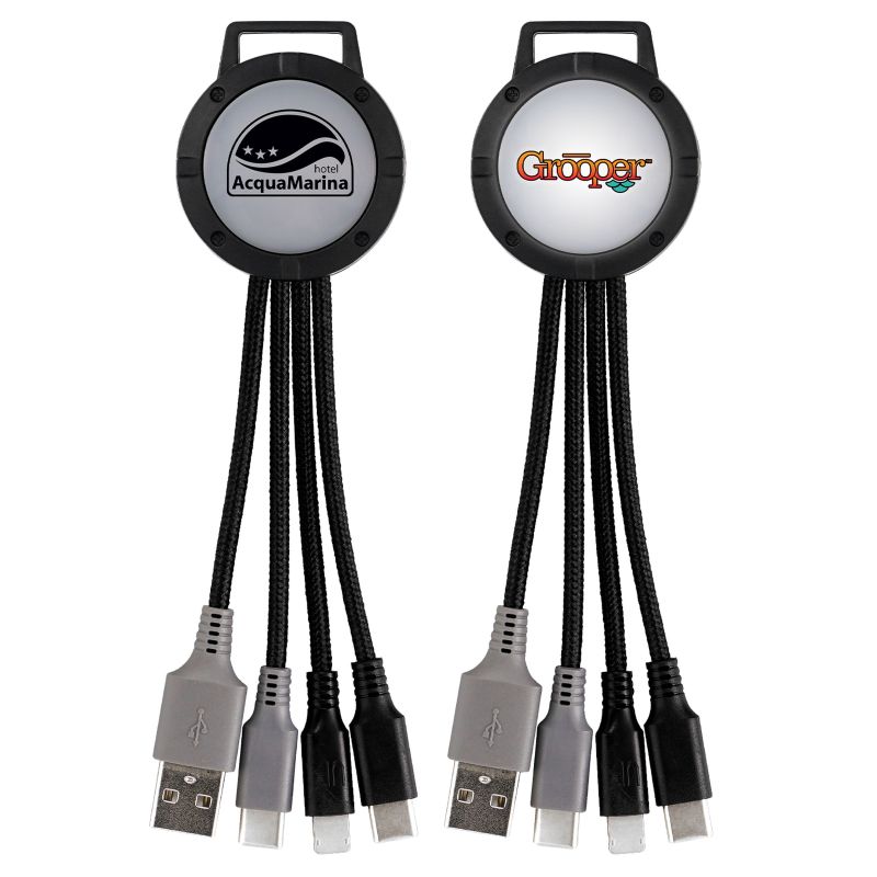Light Up Two Tone 3-in-1 Duo Charging Cable 1 Light Up Two Tone 3-in-1 Duo Charging Cable 1