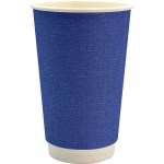 16 oz. Full Color Ridge Paper Cup - blue 16 oz. Full Color Ridge Paper Cup - blue