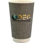 16 oz. Full Color Ridge Paper Cup - gray 16 oz. Full Color Ridge Paper Cup - gray