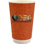16 oz. Full Color Ridge Paper Cup - orange 16 oz. Full Color Ridge Paper Cup - orange
