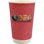 16 oz. Full Color Ridge Paper Cup - red 16 oz. Full Color Ridge Paper Cup - red