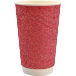 16 oz. Full Color Ridge Paper Cup - red 16 oz. Full Color Ridge Paper Cup - red