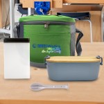 Modern Bamboo Lunch Box, Utensil & Snack Set - lifestyle Modern Bamboo Lunch Box, Utensil & Snack Set - lifestyle