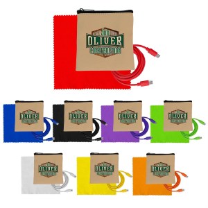 Tan Executive C to C Cable & Cloth Set 1 Tan Executive C to C Cable & Cloth Set 1