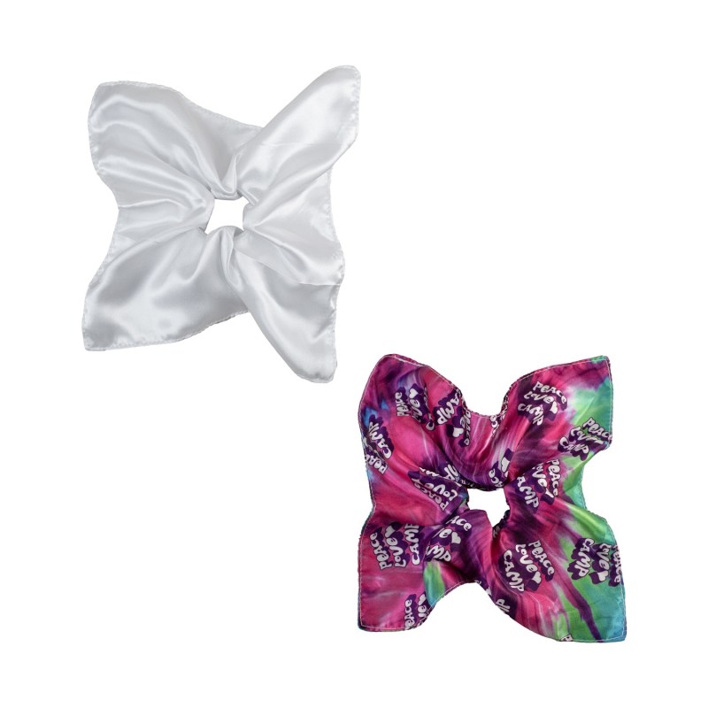 Square Full Color Hair Scrunchie 1 Square Full Color Hair Scrunchie 1