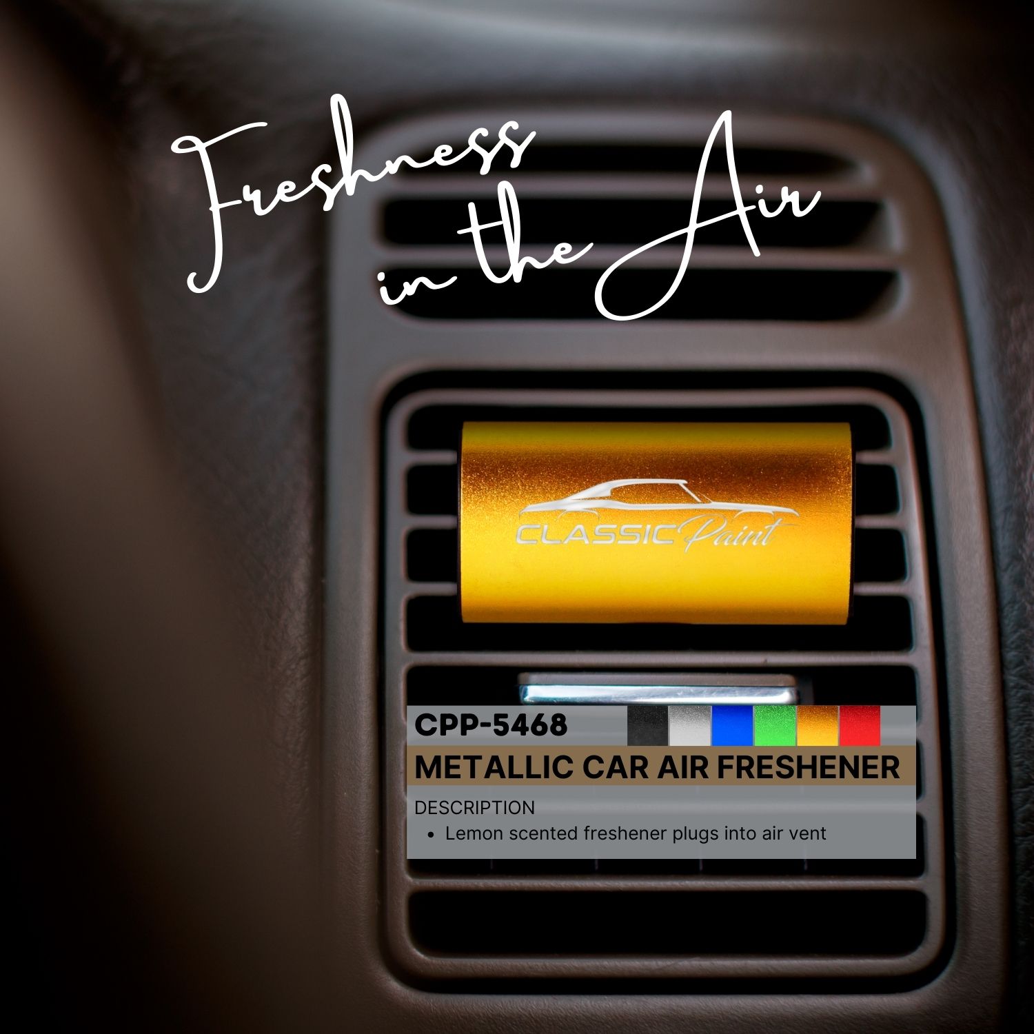 Metallic Car Air Freshener 1