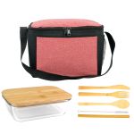 Ridge Bamboo Lunch Cooler - Red Ridge Bamboo Lunch Cooler - Red