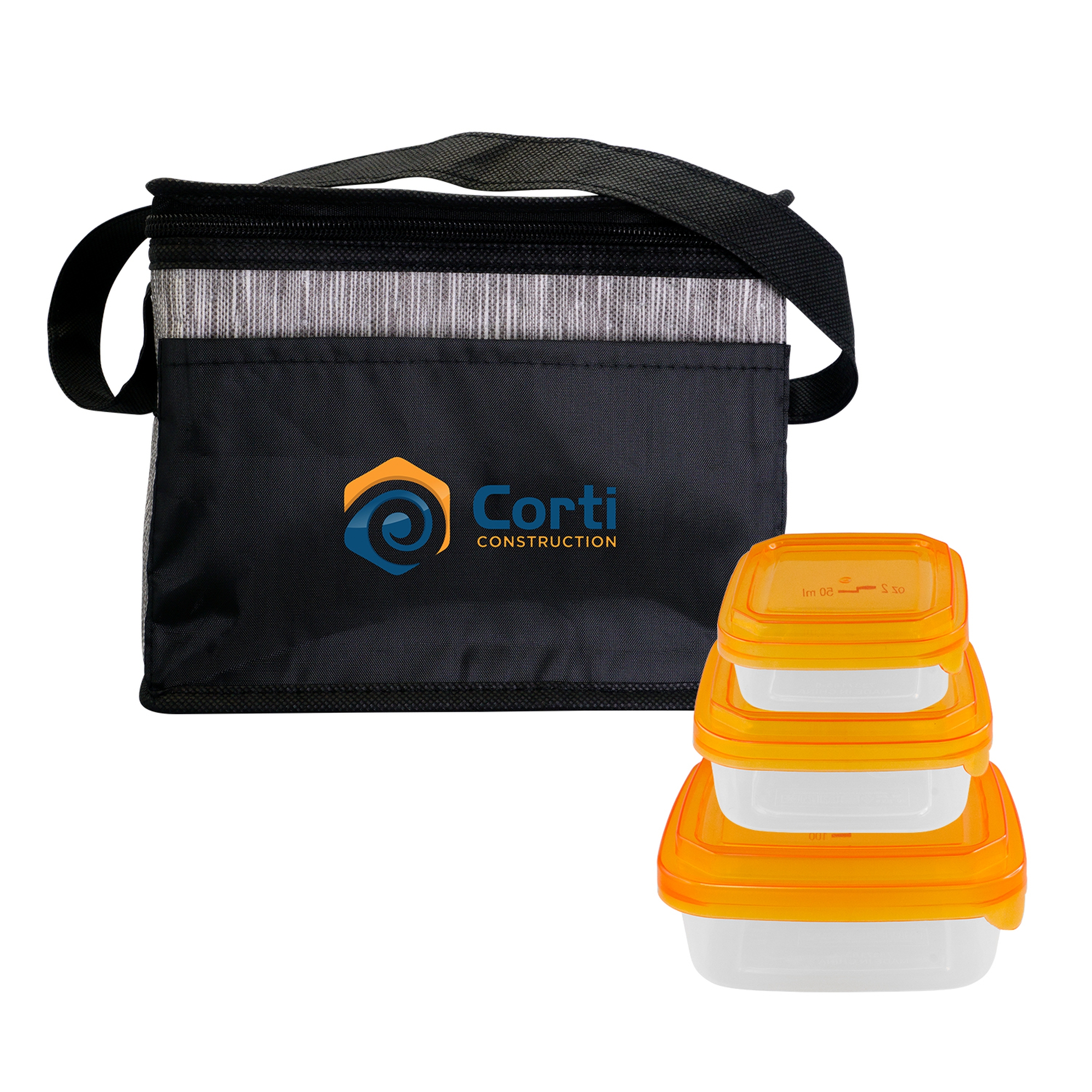 Black Graph Portion Control Lunch Set 1