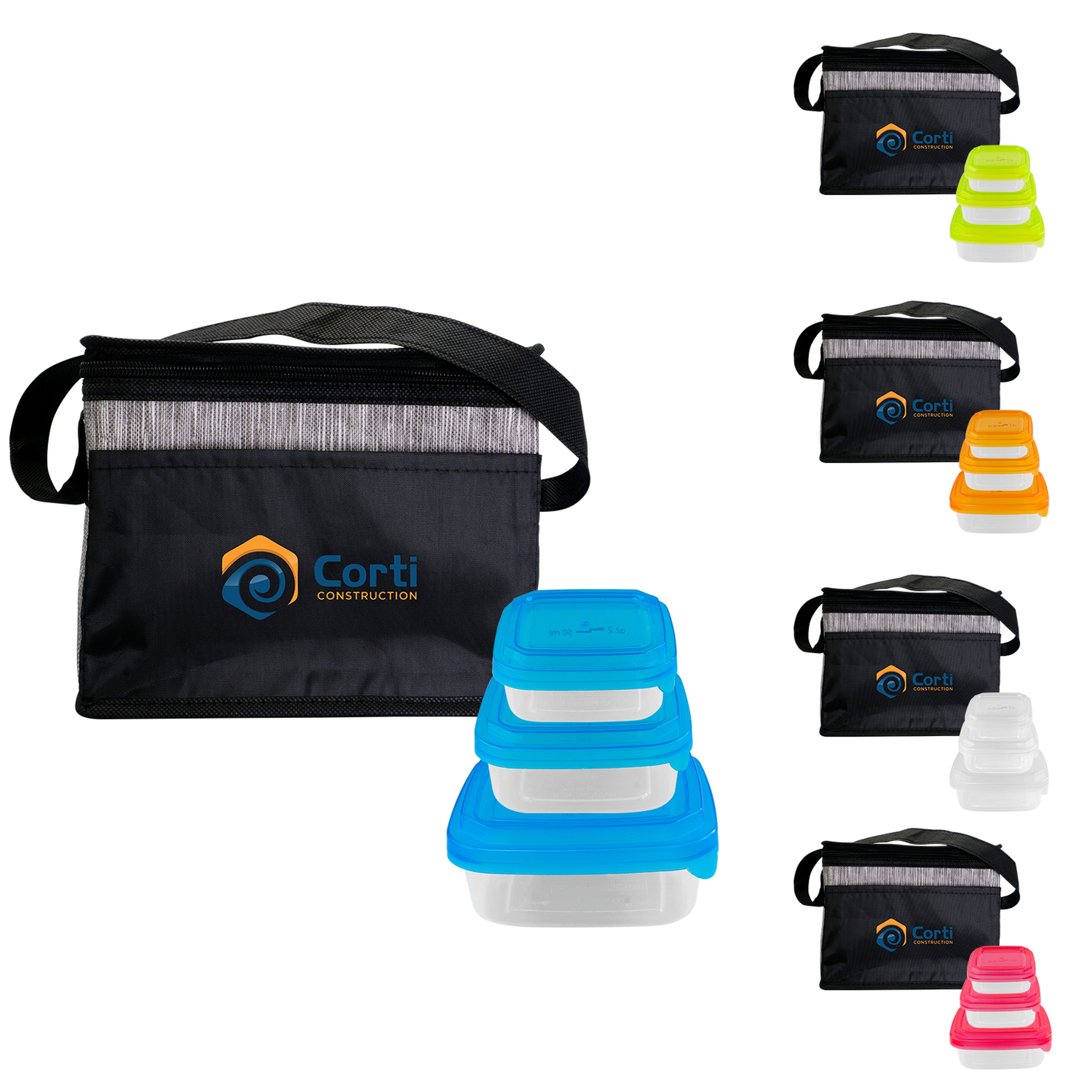 Black Graph Portion Control Lunch Set 1