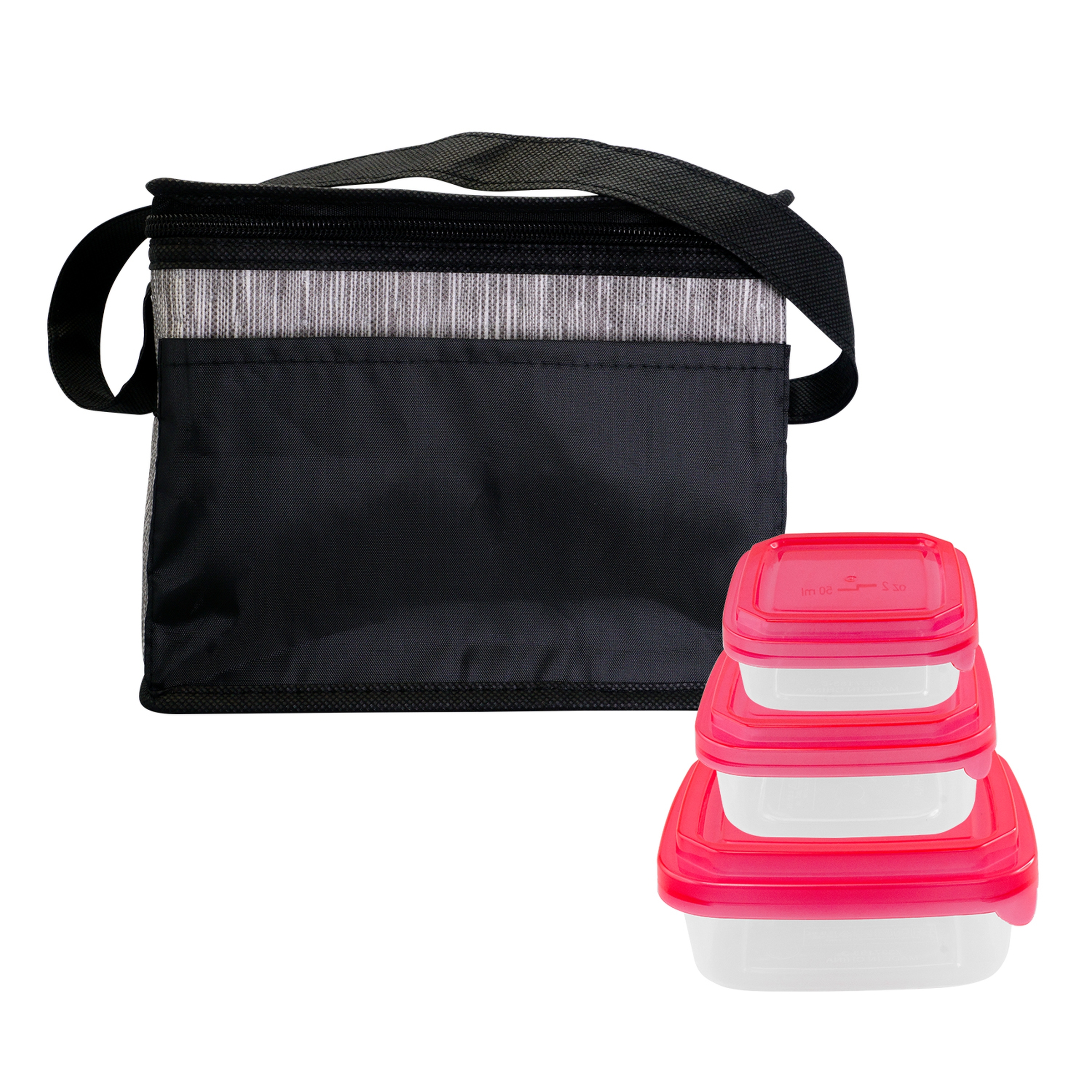 Black Graph Portion Control Lunch Set 1